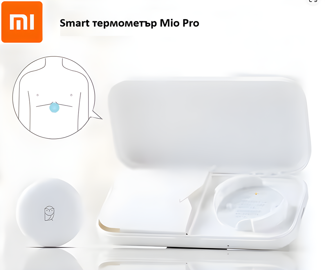 Смарт термометър Mio Pro на Xiaomi Miaomiaoce и 20 бр. лепенки