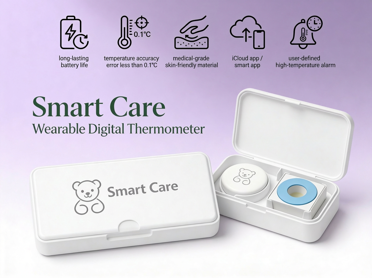 Baby Smart Thermometer Smart Care + 20 patches