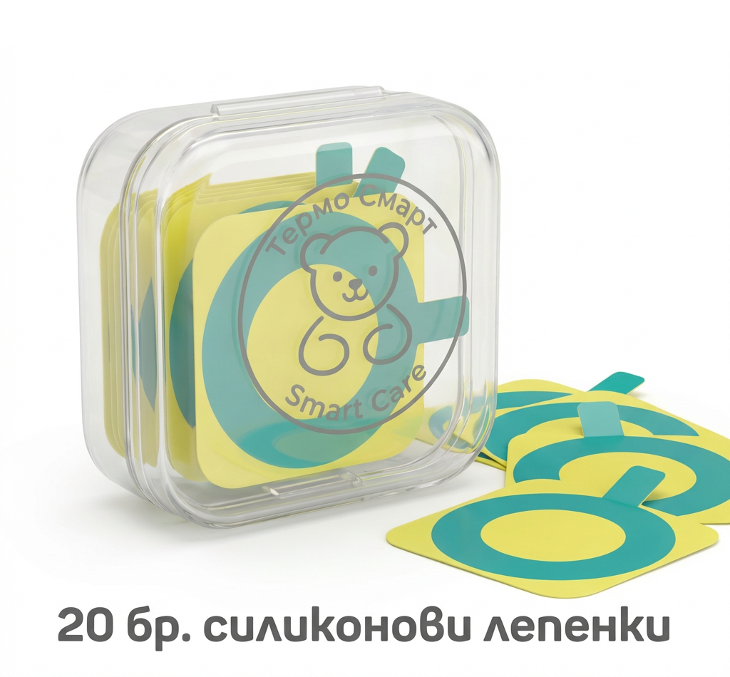 20 бр. силиконови лепенки -  мека силиконова основа / TPU (термопластичен полиуретан)