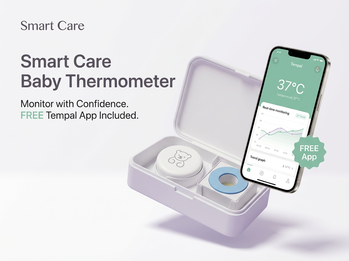 Baby Smart Thermometer Smart Care + 20 patches