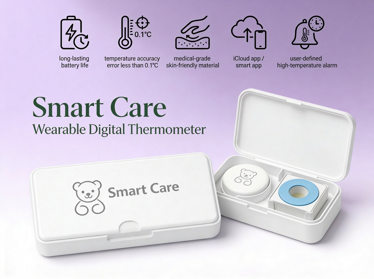 Baby Smart Thermometer Smart Care + 20 patches