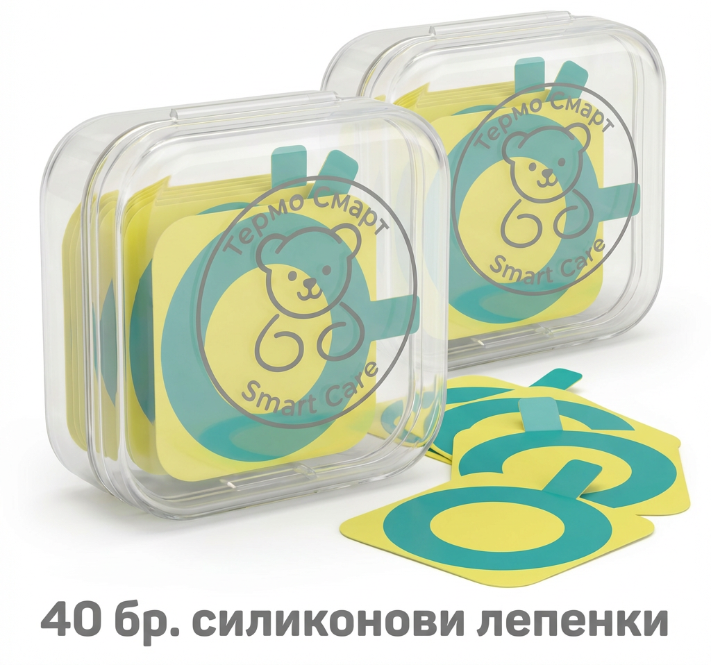 2x20 бр. силиконови лепенки -  мека силиконова основа / TPU (термопластичен полиуретан)